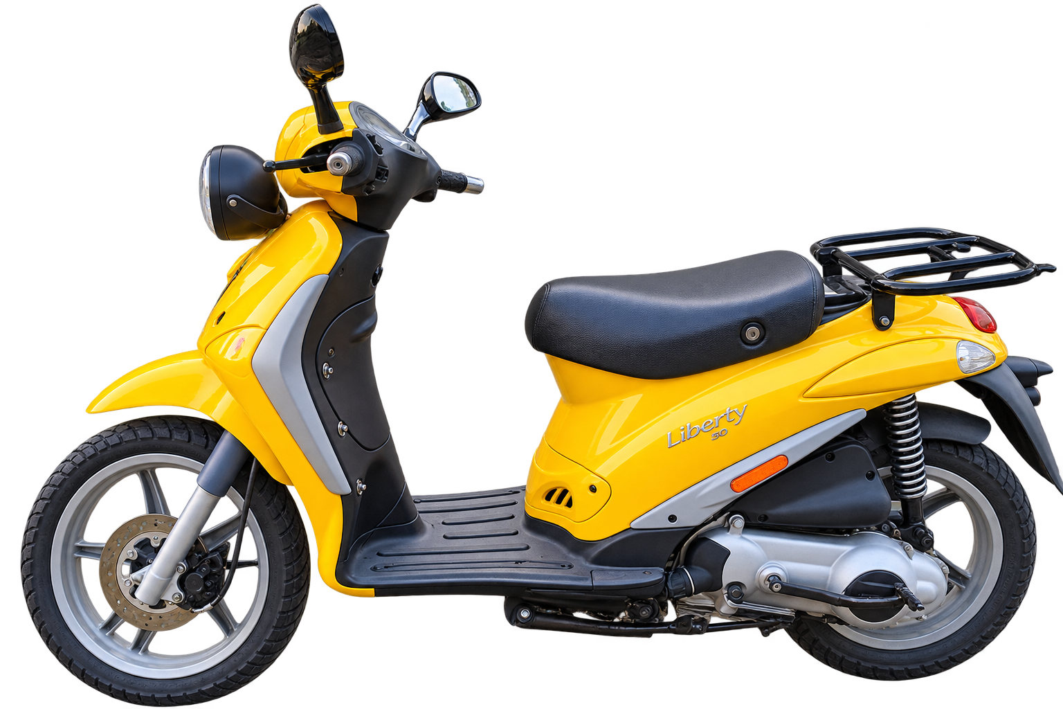 Piaggio Liberty galben, fotografie ilustrativă